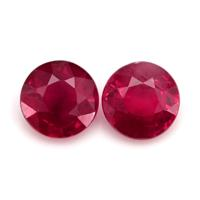 1.05 Ct.Tw.Total Carat Weight Ruby Pair from Mozambique Video