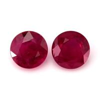 1.07 Ct.Tw.Total Carat Weight Ruby Pair from Mozambique Video