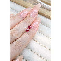 1.07 Ct.Tw.Total Carat Weight Ruby Pair from Mozambique Life Style