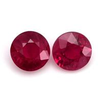 1.06 Ct.Tw.Total Carat Weight Ruby Pair from Mozambique Video