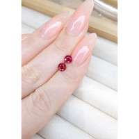 1.06 Ct.Tw.Total Carat Weight Ruby Pair from Mozambique Life Style