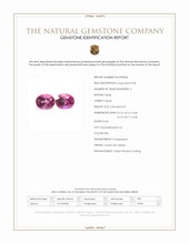 6.77 Ct.Tw.Total Carat Weight Pink Topaz Pair from Ceylon (Sri Lanka) Scan Report
