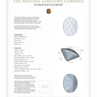 6.50 Ct.Tw.Total Carat Weight Topaz Pair from Ceylon (Sri Lanka) 3 D Scan Report