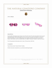 6.50 Ct.Tw.Total Carat Weight Pink Topaz Pair from Ceylon (Sri Lanka) Appraisal