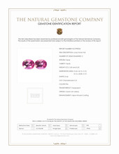 6.50 Ct.Tw.Total Carat Weight Pink Topaz Pair from Ceylon (Sri Lanka) Scan Report