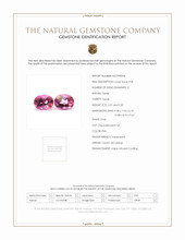 6.77 Ct.Tw.Total Carat Weight Pink Topaz Pair from Ceylon (Sri Lanka) Scan Report