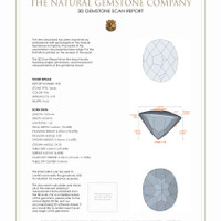 6.34 Ct.Tw.Total Carat Weight Topaz Pair from Ceylon (Sri Lanka) 3 D Scan Report