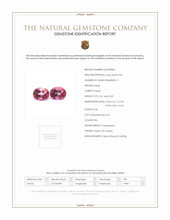 6.40 Ct.Tw.Total Carat Weight Pink Topaz Pair from Ceylon (Sri Lanka) Scan Report