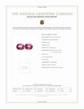6.69 Ct.Tw.Total Carat Weight Pink Topaz Pair from Ceylon (Sri Lanka) Scan Report