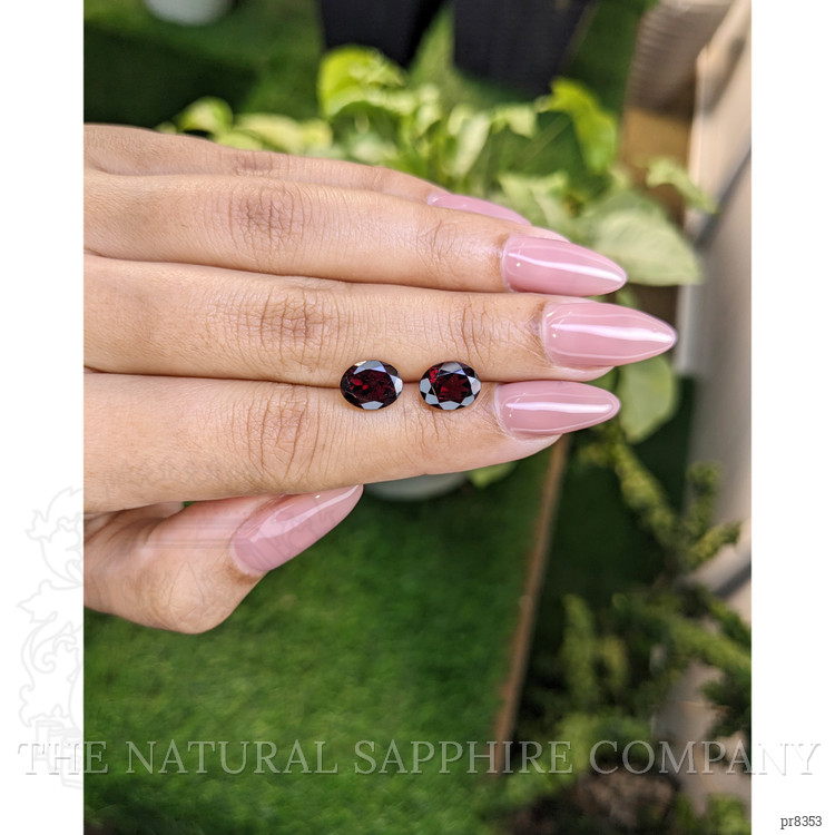 4.48 Ct.Tw. Garnet Pair from Ceylon (Sri Lanka)