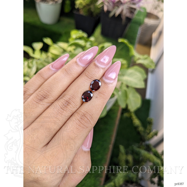3.78 Ct.Tw. Garnet Pair from Ceylon (Sri Lanka)