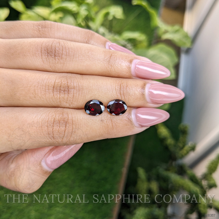 3.78 Ct.Tw. Garnet Pair from Ceylon (Sri Lanka)