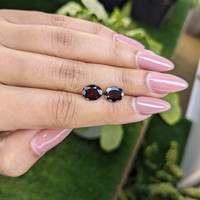 3.86&nbsp;Ct.Tw.Total Carat Weight Garnet Pair from Ceylon (Sri Lanka) Life Style