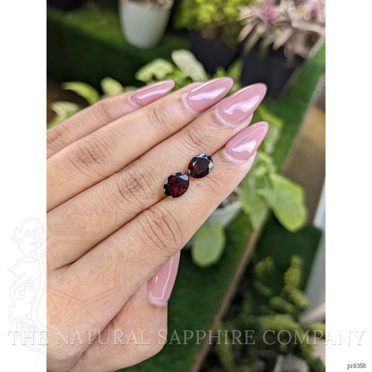 3.86 Ct.Tw. Garnet Pair from Ceylon (Sri Lanka)