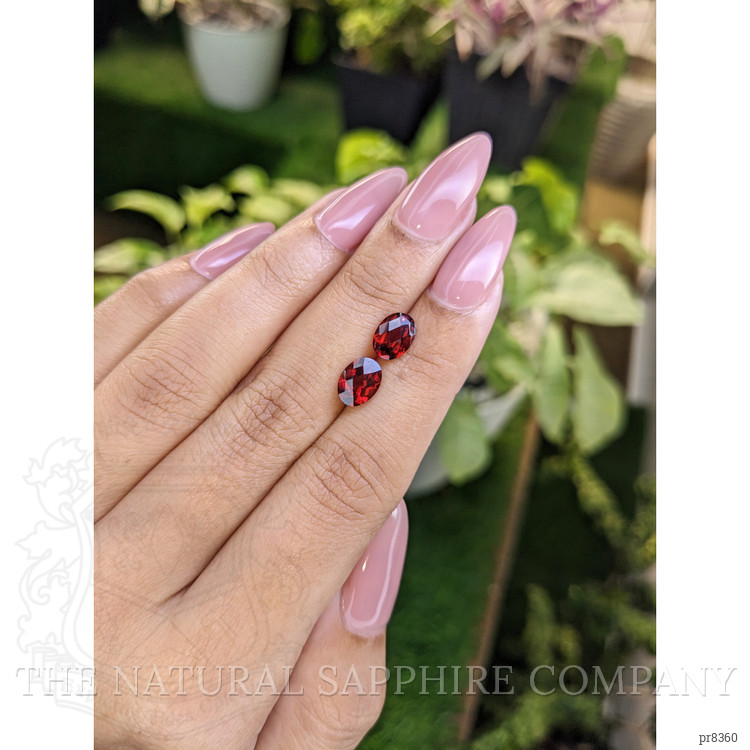 2.83 Ct.Tw. Garnet Pair from Ceylon (Sri Lanka)