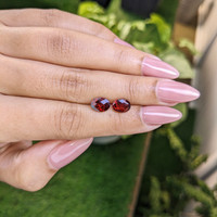 2.83&nbsp;Ct.Tw.Total Carat Weight Garnet Pair from Ceylon (Sri Lanka) Life Style