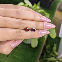 2.72&nbsp;Ct.Tw.Total Carat Weight Garnet Pair from Ceylon (Sri Lanka) Life Style