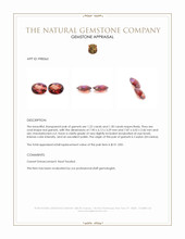 2.52 Ct.Tw.Total Carat Weight Red Garnet Pair from Ceylon (Sri Lanka) Appraisal