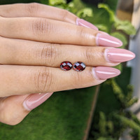 2.52&nbsp;Ct.Tw.Total Carat Weight Garnet Pair from Ceylon (Sri Lanka) Life Style