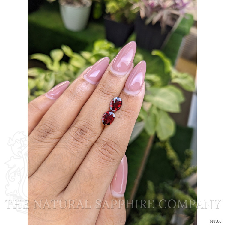 2.51 Ct.Tw. Garnet Pair from Ceylon (Sri Lanka)