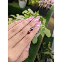 2.21&nbsp;Ct.Tw.Total Carat Weight Garnet Pair from Ceylon (Sri Lanka) Life Style