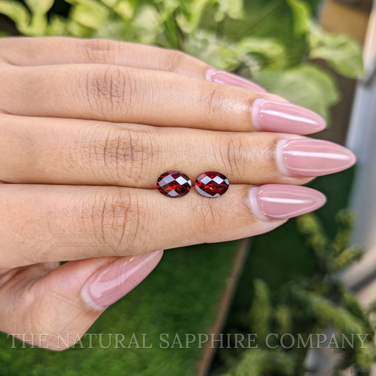 3.27 Ct.Tw. Garnet Pair from Ceylon (Sri Lanka)