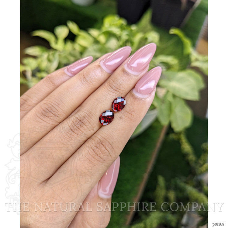 3.27 Ct.Tw. Garnet Pair from Ceylon (Sri Lanka)