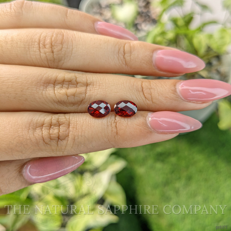 2.99 Ct.Tw. Garnet Pair from Ceylon (Sri Lanka)