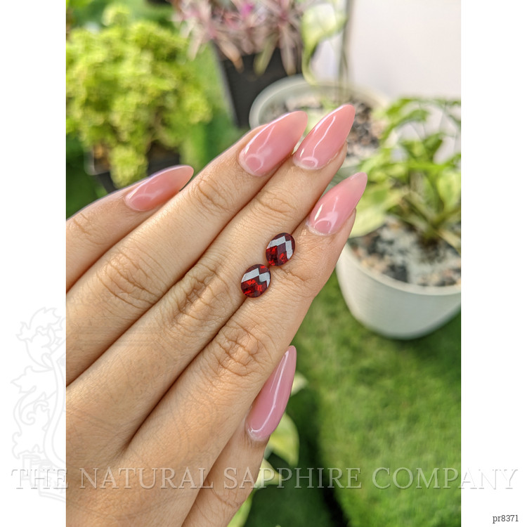 2.99 Ct.Tw. Garnet Pair from Ceylon (Sri Lanka)