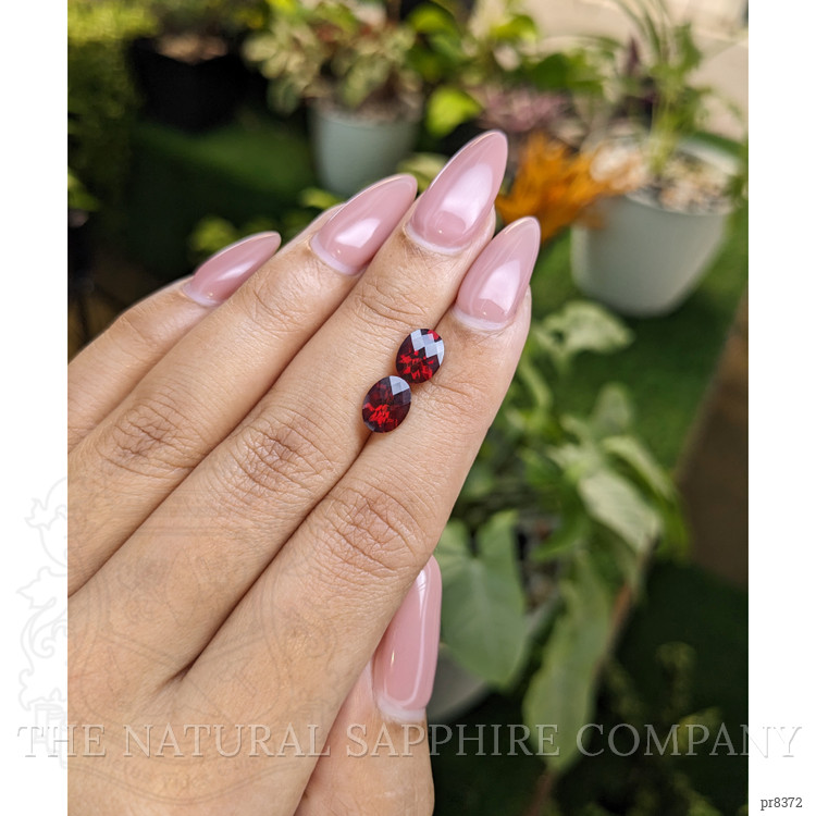 3.36 Ct.Tw. Garnet Pair from Ceylon (Sri Lanka)