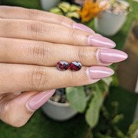 3.36&nbsp;Ct.Tw.Total Carat Weight Garnet Pair from Ceylon (Sri Lanka) Life Style