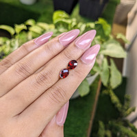 2.69&nbsp;Ct.Tw.Total Carat Weight Garnet Pair from Ceylon (Sri Lanka) Life Style