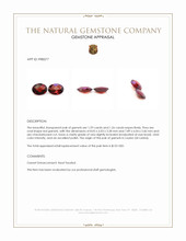 2.55 Ct.Tw.Total Carat Weight Red Garnet Pair from Ceylon (Sri Lanka) Appraisal
