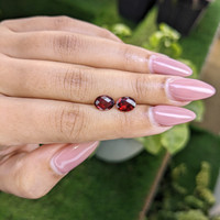 2.55&nbsp;Ct.Tw.Total Carat Weight Garnet Pair from Ceylon (Sri Lanka) Life Style