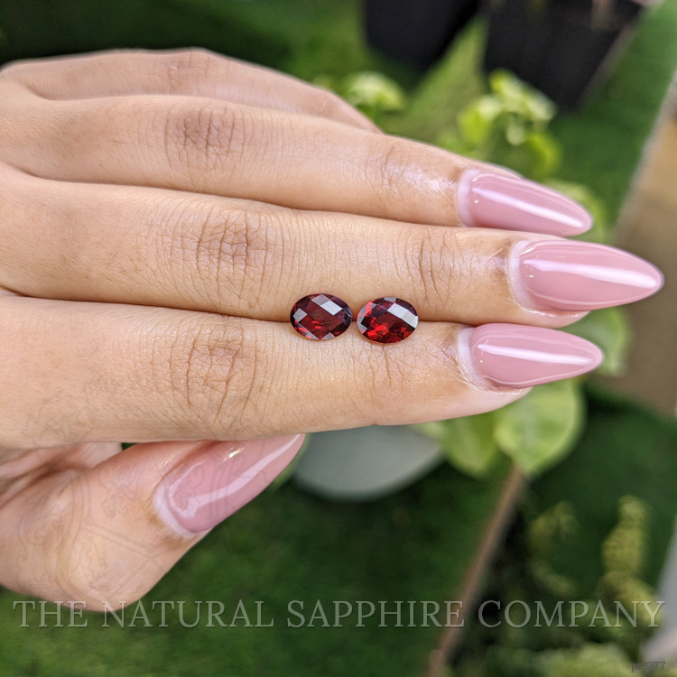 2.55 Ct.Tw. Garnet Pair from Ceylon (Sri Lanka)