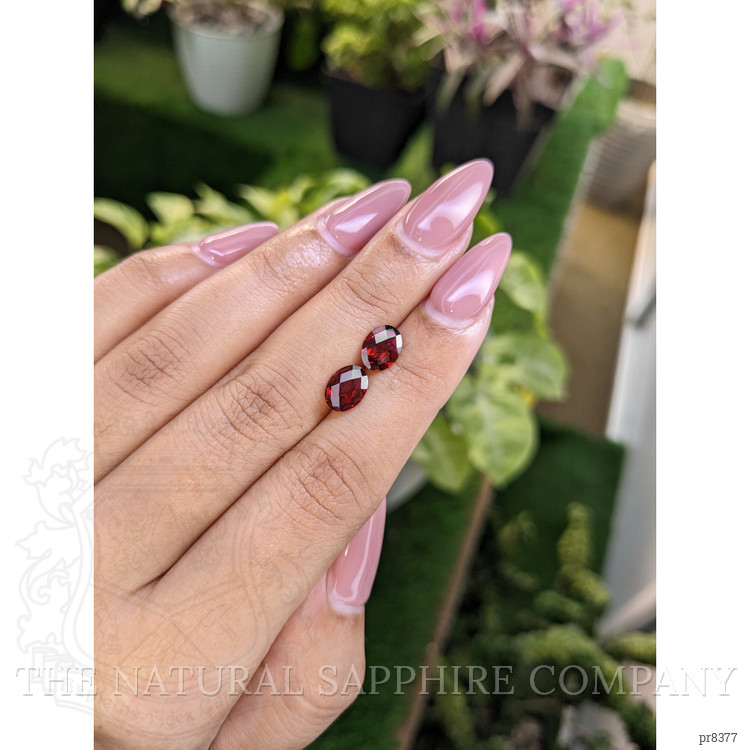 2.55 Ct.Tw. Garnet Pair from Ceylon (Sri Lanka)