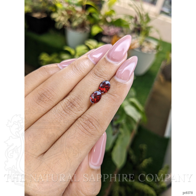 2.93 Ct.Tw. Garnet Pair from Ceylon (Sri Lanka)