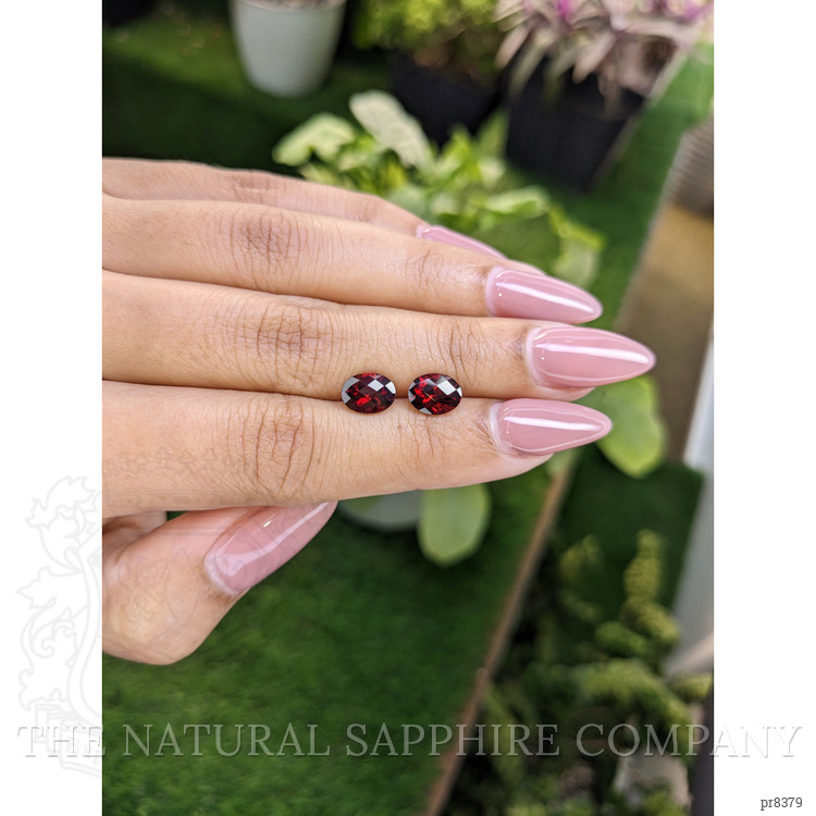 3.20 Ct.Tw. Garnet Pair from Ceylon (Sri Lanka)