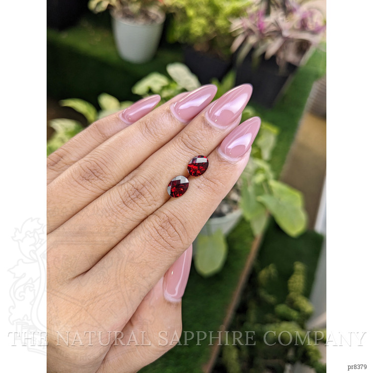 3.20 Ct.Tw. Garnet Pair from Ceylon (Sri Lanka)