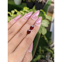 2.86&nbsp;Ct.Tw.Total Carat Weight Garnet Pair from Ceylon (Sri Lanka) Life Style