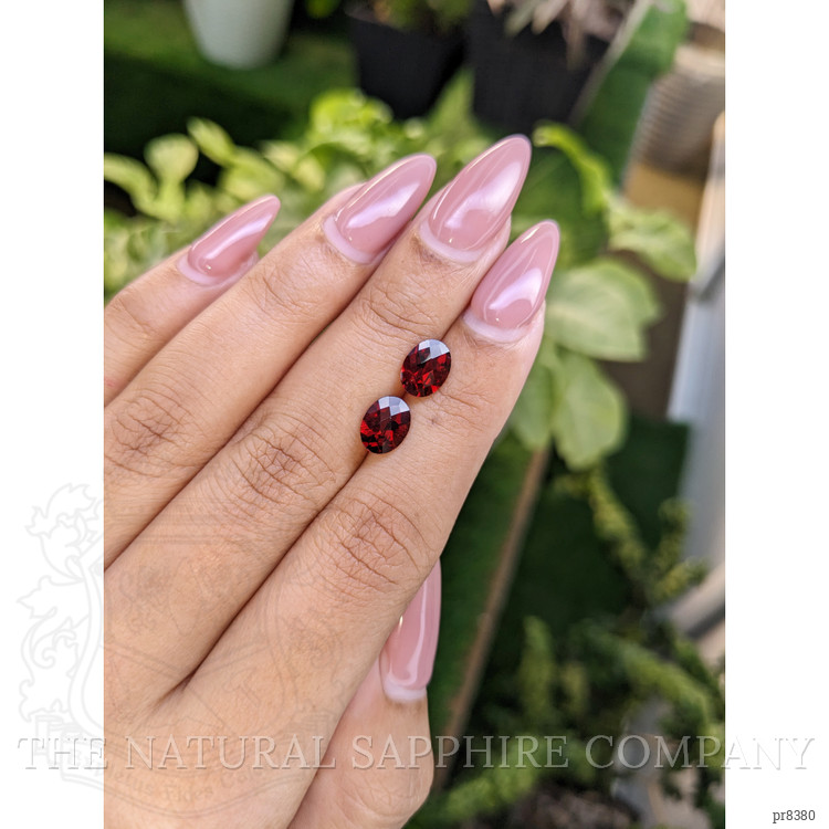 2.86 Ct.Tw. Garnet Pair from Ceylon (Sri Lanka)
