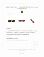 2.89&nbsp;Ct.Tw.Total Carat Weight Garnet Pair from Ceylon (Sri Lanka) Appraisal