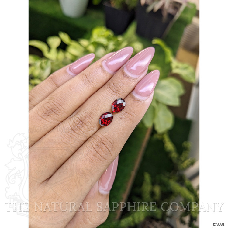 2.89 Ct.Tw. Garnet Pair from Ceylon (Sri Lanka)