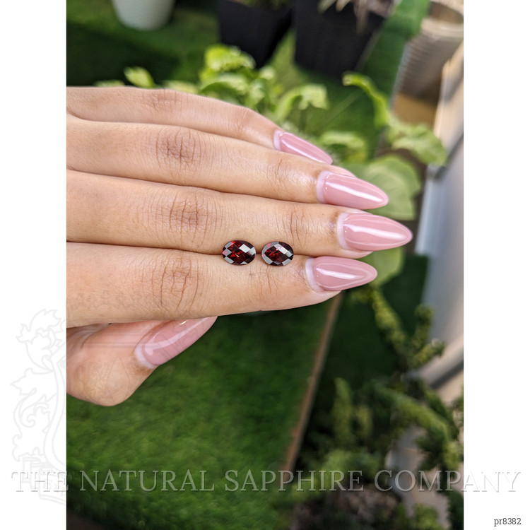 3.08 Ct.Tw. Garnet Pair from Ceylon (Sri Lanka)