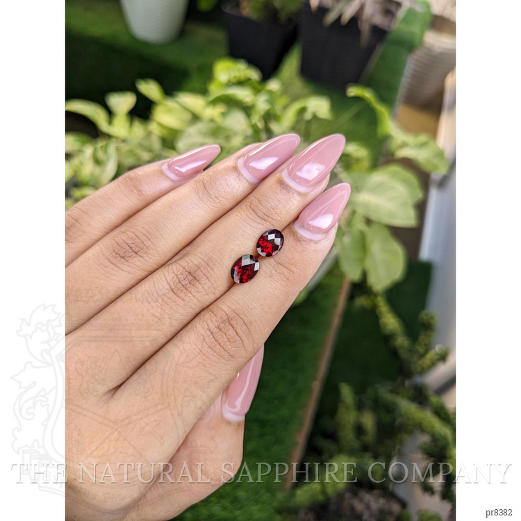 3.08 Ct.Tw. Garnet Pair from Ceylon (Sri Lanka)