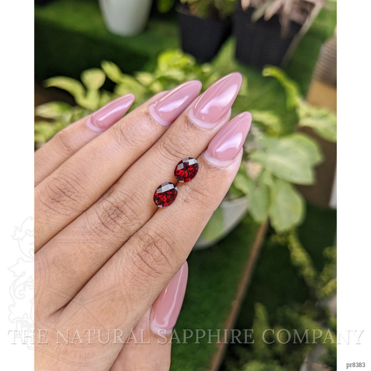3.18 Ct.Tw. Garnet Pair from Ceylon (Sri Lanka)
