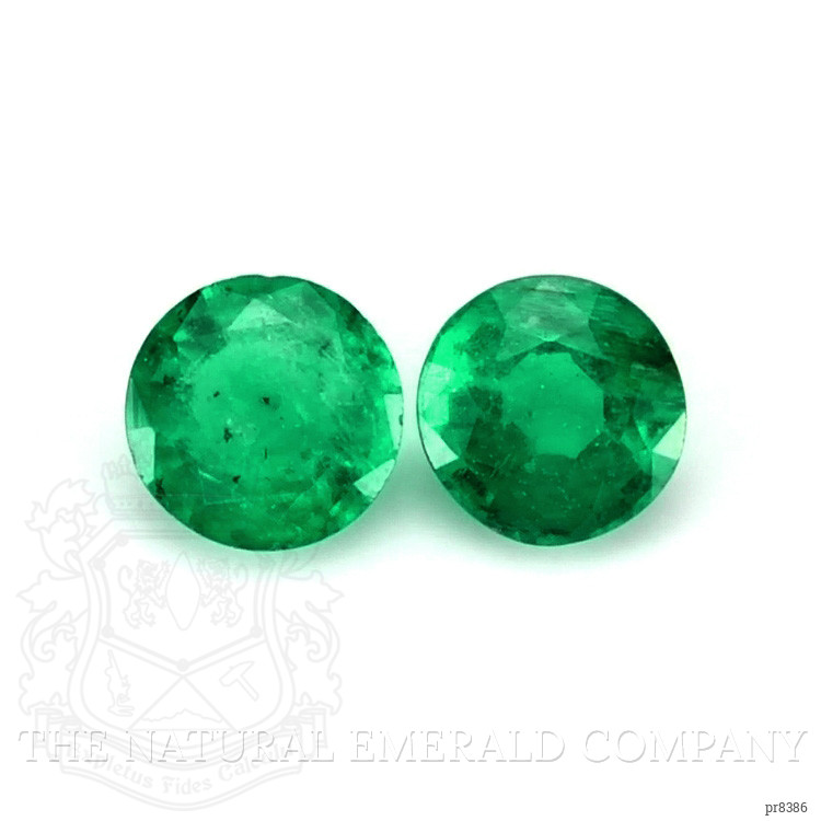 0.44 Ct.Tw. Emerald Pair from Madagascar