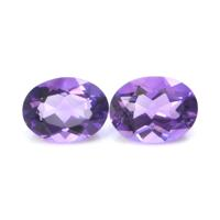 2.19&nbsp;Ct.Tw.Total Carat Weight Amethyst Pair from Ceylon (Sri Lanka) Video