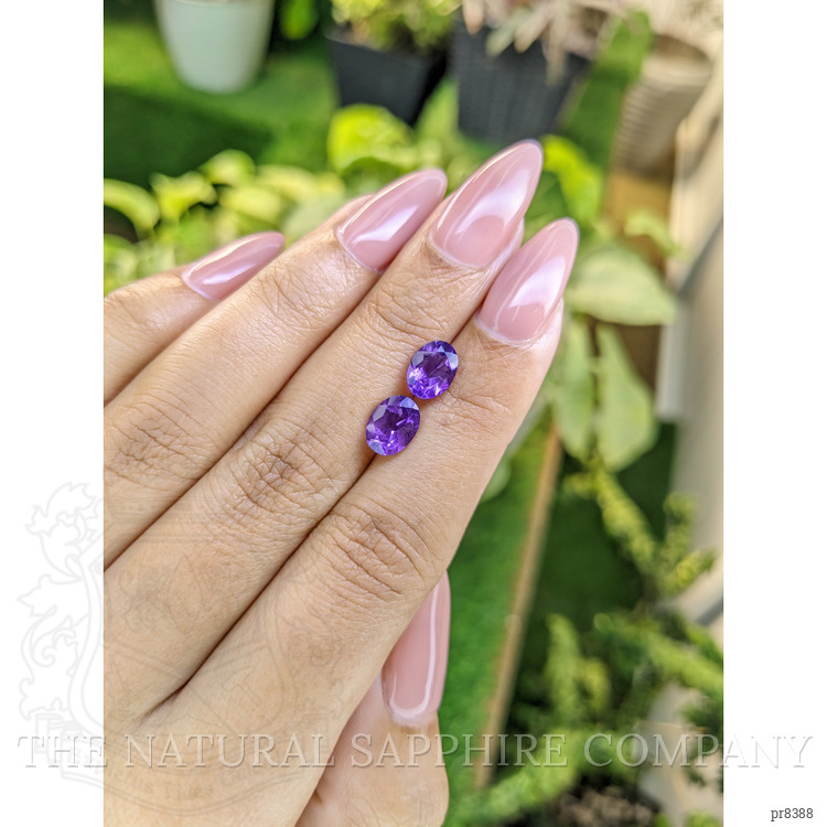 2.19 Ct.Tw. Amethyst Pair from Ceylon (Sri Lanka)