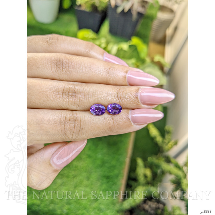 2.19 Ct.Tw. Amethyst Pair from Ceylon (Sri Lanka)